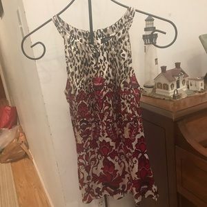 🌼3/$30🌼 WHBM Animal Silk stretch print and red tank top 6